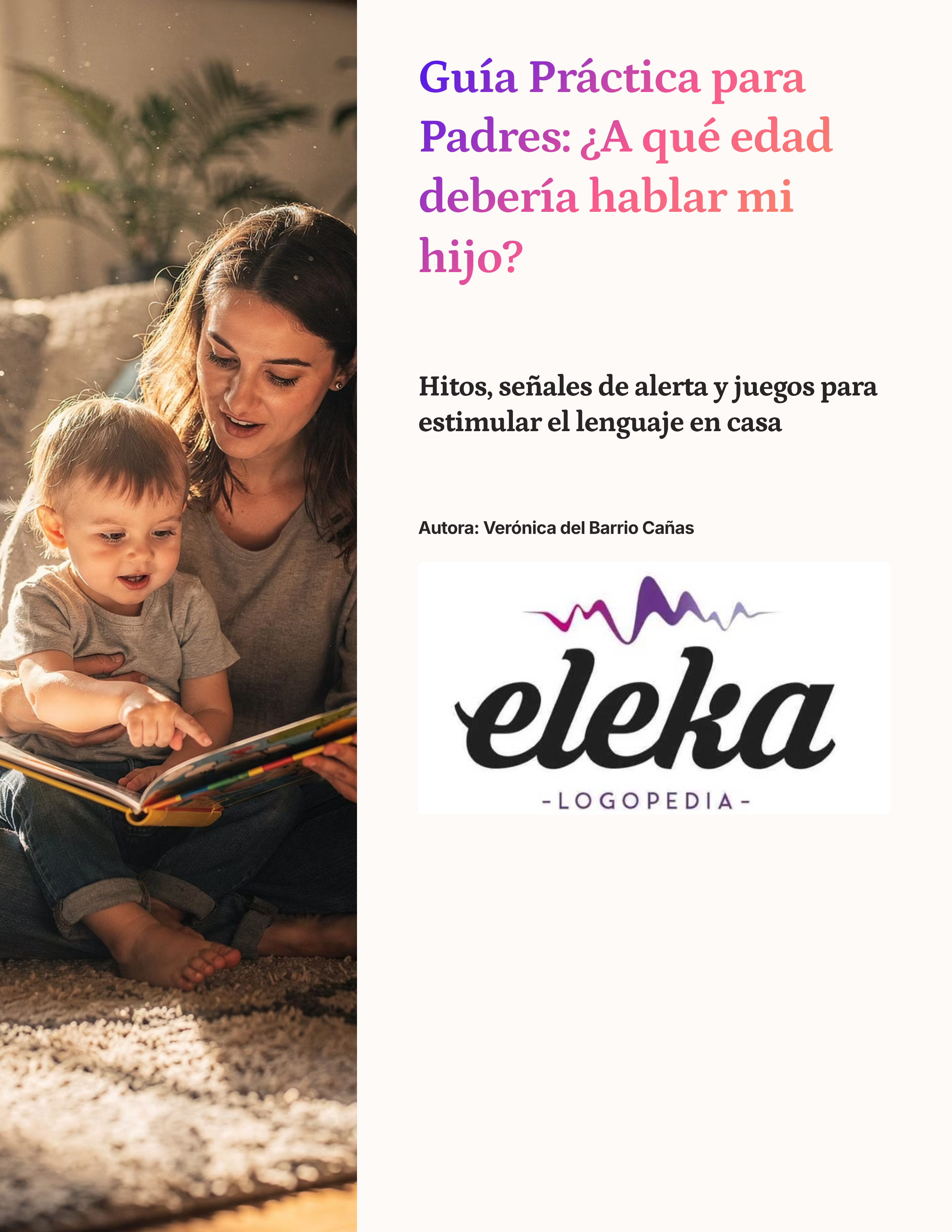 Guía para padres: ¿A qué edad debería hablar mi hijo? — Descarga digital